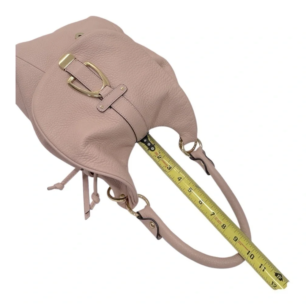 G.I.L.I Blush Pink Leather Convertible Backpack
